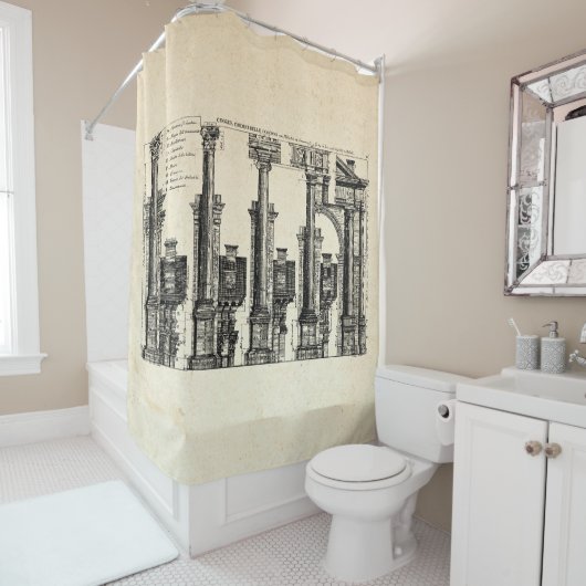 Die fünf Architekturklassen, 1725 Duschvorhang (Beispiel)