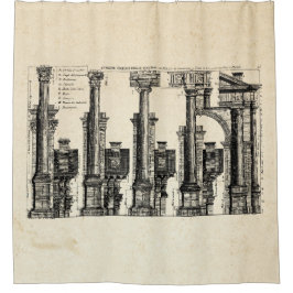 Die fünf Architekturklassen, 1725 Duschvorhang
