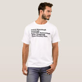 Die fünf Bühnen eines Pentathlons | Shooting Fenci T-Shirt (Vorne ganz)