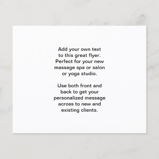 Die fünf Elemente Flyer (Hinten)