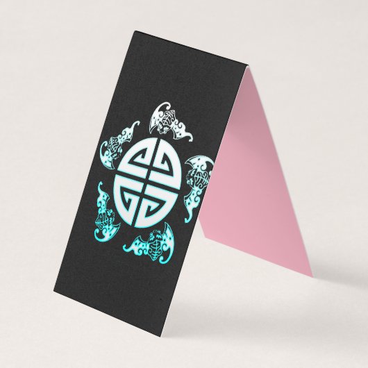 Die fünf großen Segnungen: Glück, Gesundheit, Tuge Visitenkarten (Vorderseite)