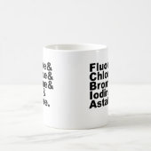 Die fünf Halogene der Chemie | Chlorbromin Kaffeetasse (Mittel)