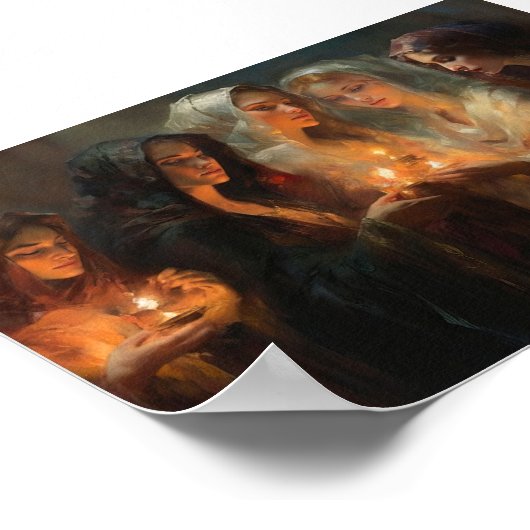 Die fünf klugen Jungfrauen Poster (Ecke)