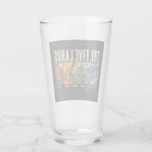 Die Fünf Länder Cinque Terre Italien Illustration Glas (Rückseite)