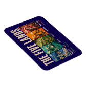 Die Fünf Länder Cinque Terre Italien Illustration Magnet (Rechte Seite)