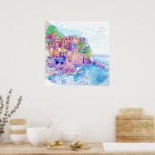 Die fünf Landungen Poster (Küche)