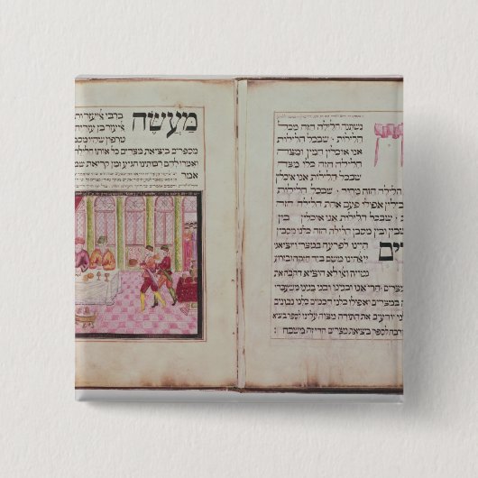 Die fünf Rabbiner von Bne Brak Button (Vorderseite)