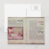 Die fünf Rabbis von Bne Brak Postkarte (Vorne/Hinten)
