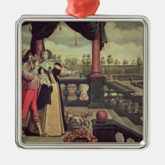 Die fünf Richtungen - Geruch Ornament Aus Metall (Vorne)