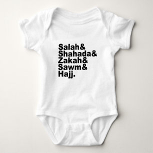 Die fünf Säulen des Islam Moslemischer Gebet - Baby Strampler