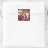 Die fünf Sinne 2 Quadratischer Aufkleber (Tasche)