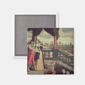 Die fünf Sinne - riechen Magnet (Vorderseite/Rückseite)