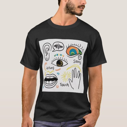 Die fünf Sinne T-Shirt (Vorderseite)