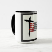 Die FÜNF SOLAS! Tasse (Vorderseite Links)