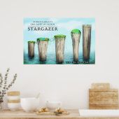 Die fünf Steinsäulen Poster (Küche)