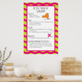 Die fünf Themen Geografie Poster (Küche)