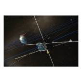 Die fünf THEMIS-Raumsonden im Orbit Fotodruck (Vorne)