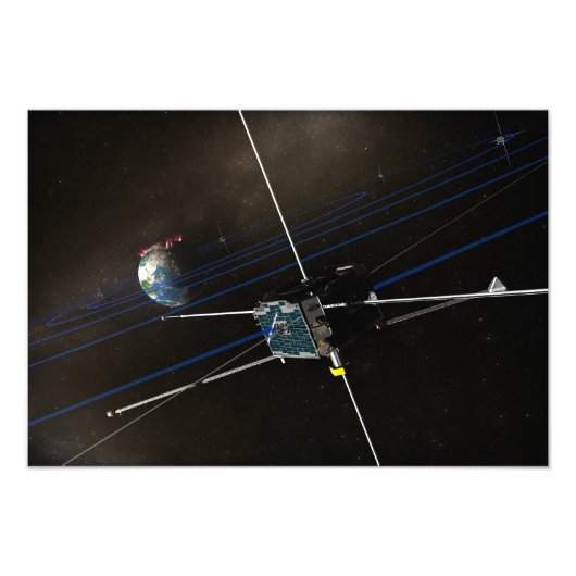 Die fünf THEMIS-Raumsonden im Orbit Fotodruck (Vorne)