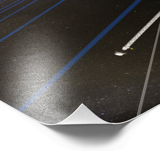 Die fünf THEMIS-Raumsonden im Orbit Fotodruck (Ecke)