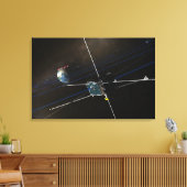 Die fünf THEMIS-Raumsonden im Orbit Leinwanddruck (Insitu (Wohnzimmer))