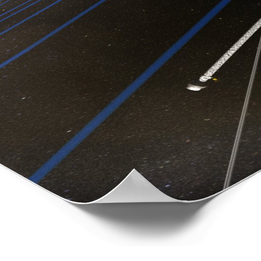 Die fünf THEMIS-Raumsonden im Orbit Poster (Ecke)