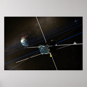Die fünf THEMIS-Raumsonden im Orbit Poster
