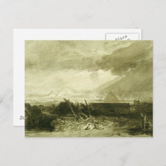 Die fünfte Pest Ägyptens, 1806-10 Postkarte (Vorne/Hinten)