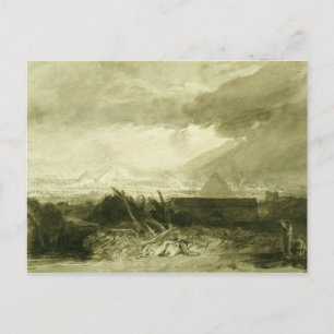 Die fünfte Pest Ägyptens, 1806-10 Postkarte