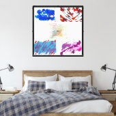 Die fünften Elemente des Abstrakten Leinwanddruck (Insitu (Schlafzimmer))