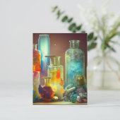 Die funktionierende Fantasie des Alchemisten Postkarte (Stehend Vorderseite)