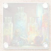 Die funktionierende Fantasiekunst des Alchemisten Glasuntersetzer (Rückseite)