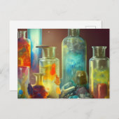 Die funktionierende Fantasiekunst des Alchemisten Postkarte (Vorne/Hinten)