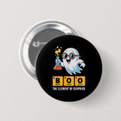 Die Funny Ghost Chemie boo das Element der Überras Button (Vorne & Hinten)