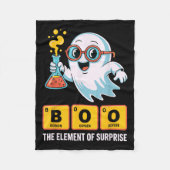 Die Funny Ghost Chemie boo das Element der Überras Fleecedecke (Vorderseite)