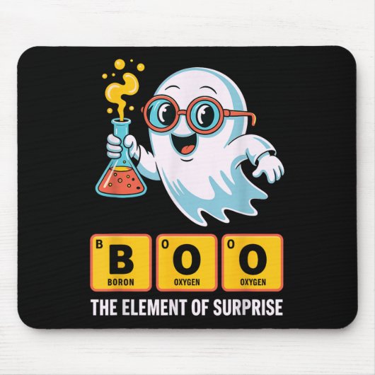 Die Funny Ghost Chemie boo das Element der Überras Mousepad (Vorne)