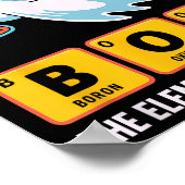 Die Funny Ghost Chemie boo das Element der Überras Poster (Ecke)