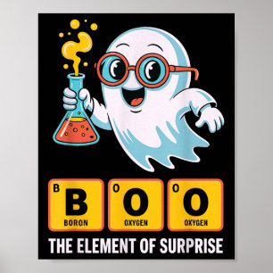 Die Funny Ghost Chemie boo das Element der Überras Poster