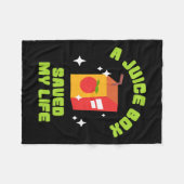 Die Funny Juice Box Rettete meinen Lebensstandard Fleecedecke (Vorderseite (Horizontal))