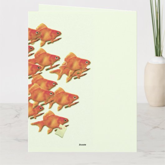 Die Funny School ist draußen Dankeskarte (Rückseite)