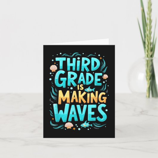 Die Funny Third Grade bringt die Meerjungfrau zurü Karte (Vorderseite)