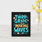Die Funny Third Grade bringt die Meerjungfrau zurü Karte (Gelbe Blume)