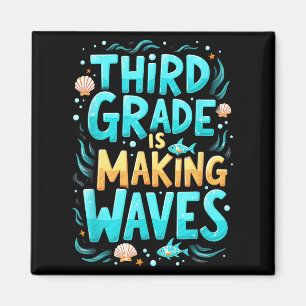 Die Funny Third Grade bringt die Meerjungfrau zurü Magnet