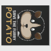 Die Furry Potato gerettet | Geschenke für Guinea Geschenkpapier (Flach)