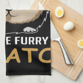 Die Furry Potato gerettet | Geschenke für Guinea Geschirrtuch (Viertel Falte)