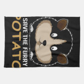 Die Furry Potato gerettet | Geschenke für Guinea Geschirrtuch (Horizontal)