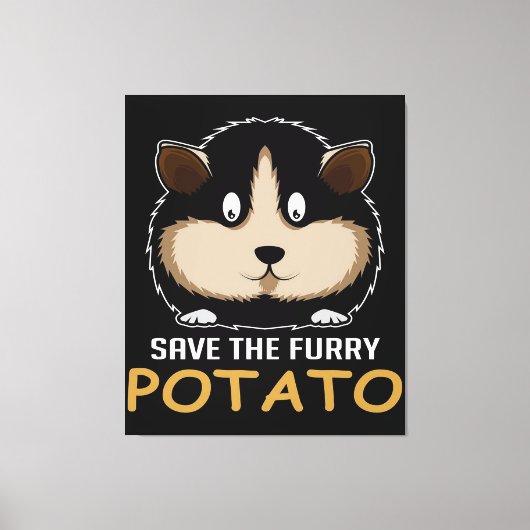 Die Furry Potato gerettet | Geschenke für Guinea Leinwanddruck (Vorderseite)