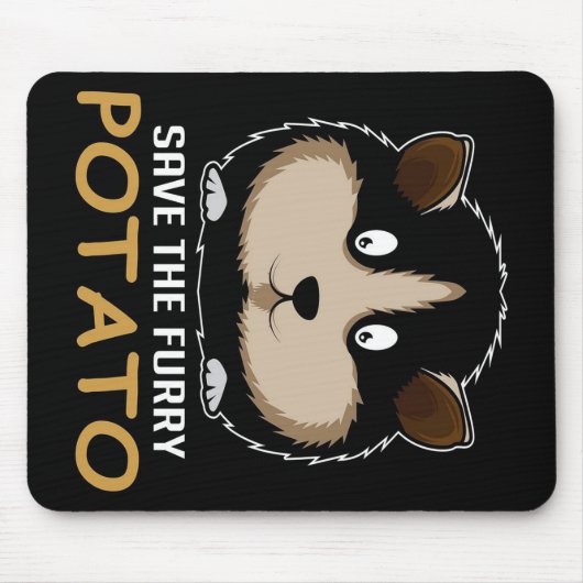 Die Furry Potato gerettet | Geschenke für Guinea Mousepad (Vorne)