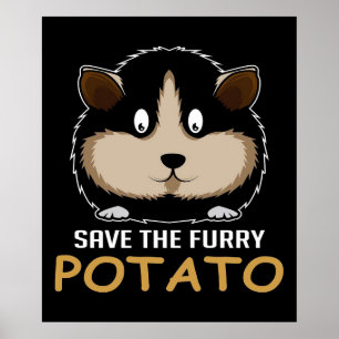 Die Furry Potato gerettet Geschenke für Guinea Poster