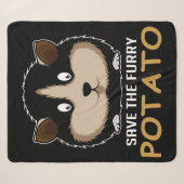 Die Furry Potato gerettet | Geschenke für Guinea Sherpadecke (Vorderseite (Horizontal))