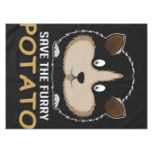 Die Furry Potato gerettet | Geschenke für Guinea Tischdecke (Vorderseite (Horizontal))